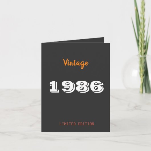 Vintag 1984 Limited Edition 40. Geburtstag Einladung (Vorderseite)