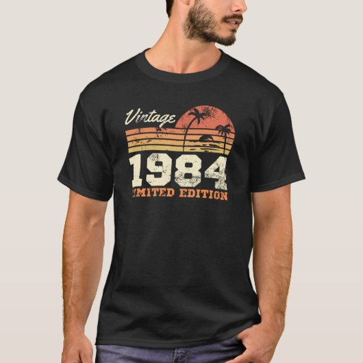 Vintag 1984 Limited Edition 40. Geburtstag T-Shirt (Vorderseite)