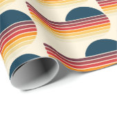Vintag 1984 Retro Stripe Sun 40. Geburtstag Geschenkpapier (Rolleneckpunkt)