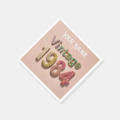 Vintag 1984 Sparkle Napkin: Glitternde Erinnerunge Serviette (Ecke)