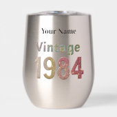 Vintag 1984 Stainless Tumbler:Glittering Erinnerun (Vorderseite)