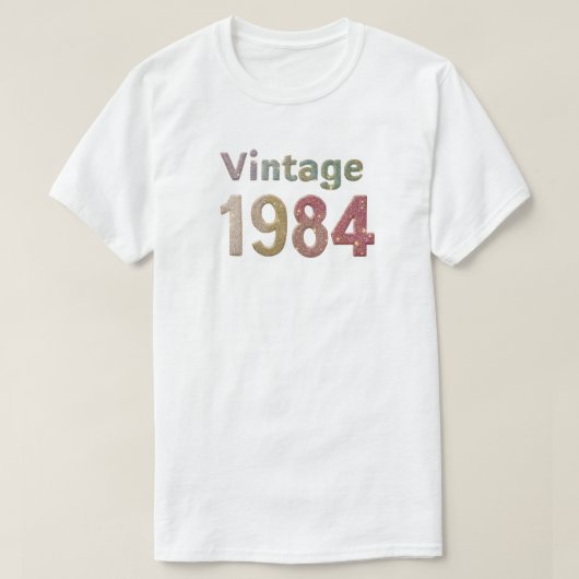 Vintag 1984 T - Shirt der Männer: Glitternde Erinn (Design vorne)
