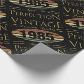Vintag 1985 40. Geburtstag Geschenkpapier (Ecke)