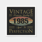 Vintag 1985 40. Geburtstag Serviette (Vorderseite)