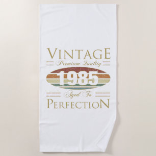 Vintag 1985 40. Geburtstag Strandtuch