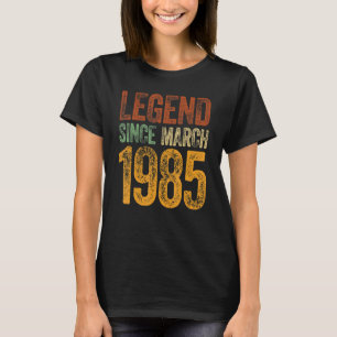 Vintag 1985 Geburtstag Shirt März Geboren Legend S