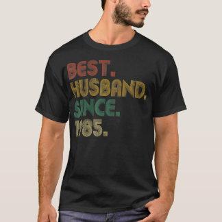 Vintag 1985 Retro 36 Jahre Hochzeit 36. Jahrestag T-Shirt
