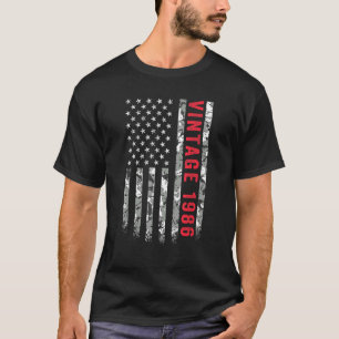 Vintag 1986 American Flag Camouflage 36 Jahre alt  T-Shirt