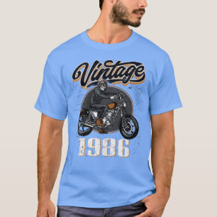 Vintag 1986 geboren 1986 36. Motorrad T-Shirt