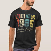 Vintag 1986 Limited Edition Geburtstag T-Shirt (Vorderseite)
