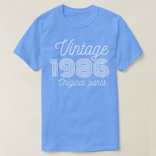 Vintag 1986 Originalteile 1 T-Shirt (Design vorne)