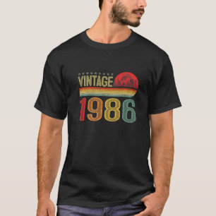Vintag 1986 Tag 36 Jahre alter sonniger 36. Geburt T-Shirt