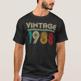 Vintag 1988 Retro 33 Jahre alt Männer und Frauen 3 T-Shirt
