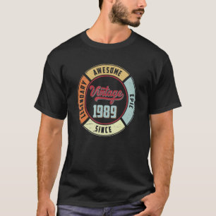 Vintag 1989 33. Geburtstag Legendary Phantastisch T-Shirt