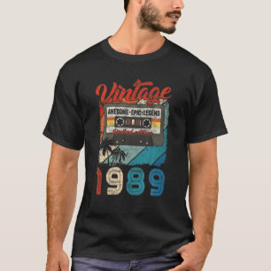 Vintag 1989 33 Geburtstagsgeschenke 33 Jahre alt L T-Shirt