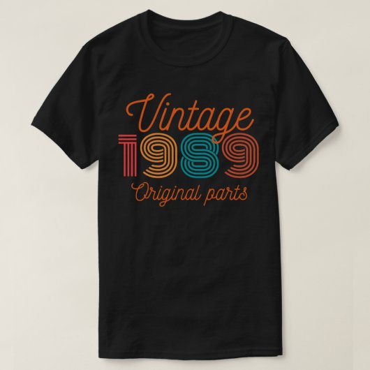 Vintag 1989 Originalteile T-Shirt (Design vorne)