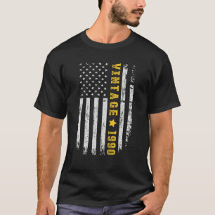 Vintag 1990 American Flag 31St Birthday Phantastis T-Shirt
