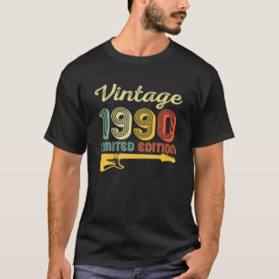 Vintag 1990 Geburtstagsguitar 32. Geburtstag 32. G T-Shirt