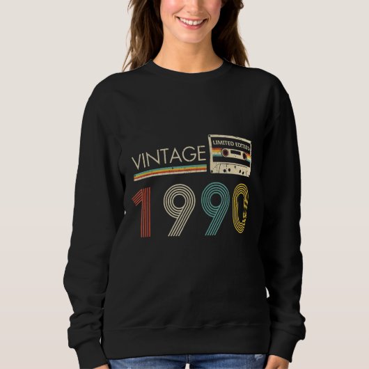 Vintag 1990 Kassette Sweatshirt (Vorderseite)