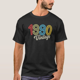 Vintag 1990 Sonnenuntergang 31. Geburtstagsgeschen T-Shirt