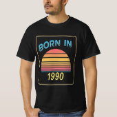 Vintag 1990 Sonniger Geburtstag T - Shirt (Vorderseite)