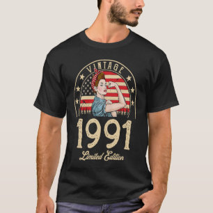 Vintag 1991 1991 31. Geburtstag 31 Jahre alt T-Shirt