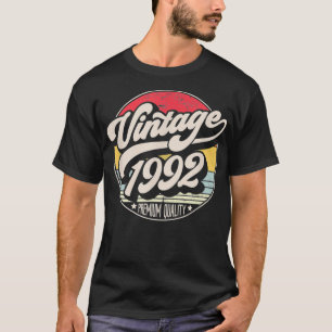 Vintag 1992 29. Geburtstag, Retro Sunset Style Des T-Shirt