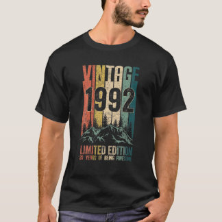 Vintag 1992 Geburtstagsgeschenke Limited Edition 3 T-Shirt