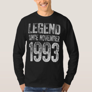 Vintag 1993 Geburtstag November Geborene Legende s T-Shirt