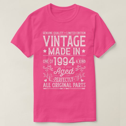 Vintag 1994 30. Geburtstag T-Shirt (Design vorne)