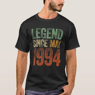 Vintag 1994 Geburtstag Mai Geboren Legende seit 19 T-Shirt