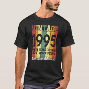 Vintag 1995 27 Jahre Phantastisch 27. Geburtstag T-Shirt