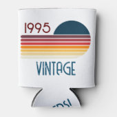 Vintag 1995 Retro Stripe Sun 30. Geburtstag Dosenkühler (Vorderseite)