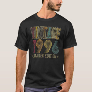 Vintag 1996 27. Geburtstag Retro 27 Jahre alt T-Shirt