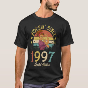 Vintag 1997 Rockin Seit 25. Geburtstag Frauen 25 Y T-Shirt