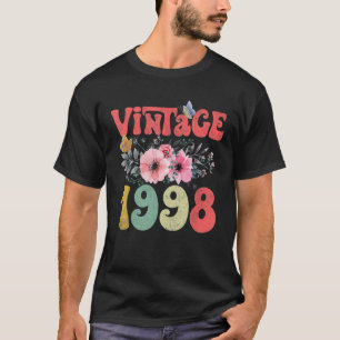 Vintag 1998 Floral Butterfly Retro Groovy 25. T-Shirt