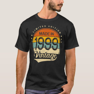 Vintag 1999 Geburtstag Geboren 1999 Retro T-Shirt