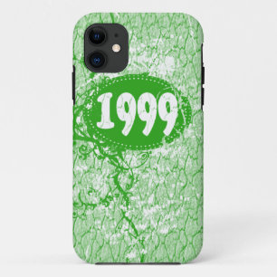 Vintag 1999 Geburtstag und Seit (grün, weiß) iPhone 11 Hülle