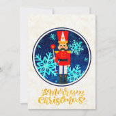 Vintag 1 Foto Nutcracker Gold Frohe Weihnachten (Vorderseite)