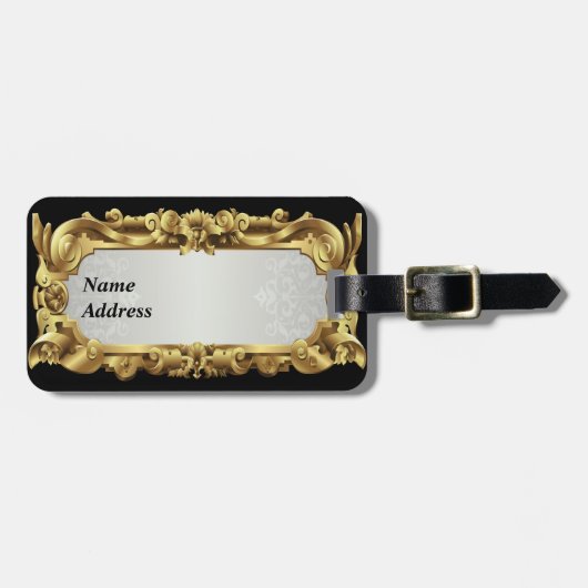 Vintag 1 Gepäckmarke Gepäckanhänger (Vorderseite horizontal)