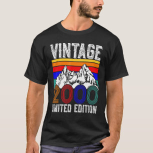 Vintag 2000 22 Jahre Jungen Mädchen 22. Geburtstag T-Shirt
