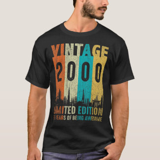 Vintag 2000 23. Geburtstag Männer Frauen T-Shirt