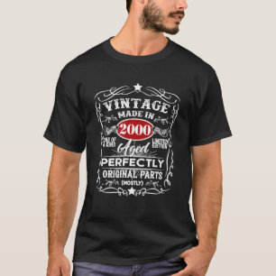 Vintag 2000 23. Geburtstagsgeschenk Männer Frauen T-Shirt