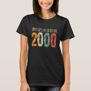 Vintag 2000 Geburtstag 22. 22. Geburtstag T-Shirt