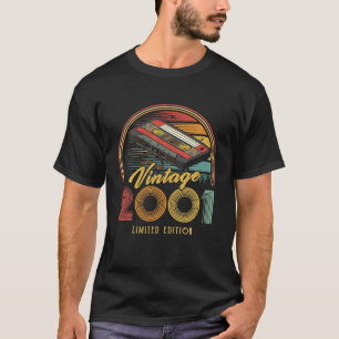 Vintag 2001 Retro Cassette 2001 21. Geburtstag 21 T-Shirt