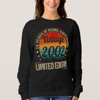 Vintag 2002 20 Jahre Phantastisch zum Geburtstag Sweatshirt