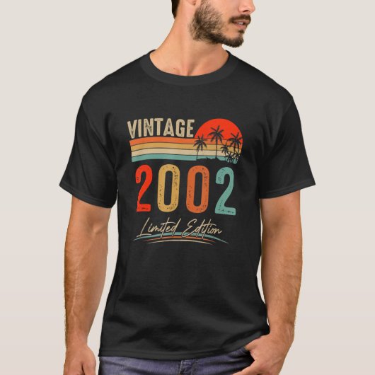 Vintag 2002 21. Geburtstag 21. T-Shirt (Vorderseite)
