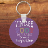 Vintag 2002 Jahre bis zur Vollendung Schlüsselanhänger (Vorderseite)