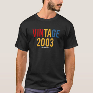 Vintag 2003 18. Geburtstag 18 Jahre alt T-Shirt