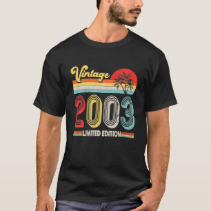 Vintag 2003 19. Geburtstagsdekorationen Männer Fra T-Shirt